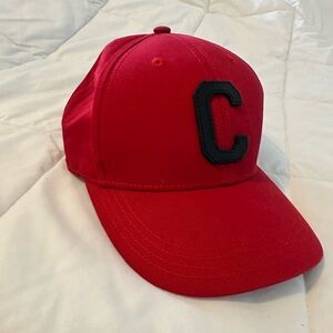 Coach Red Baseball Cap with Black Letter C